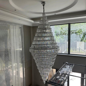 Merlin Large Tiered Crystal Chandelier