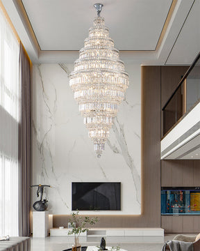 Merlin Large Tiered Crystal Chandelier