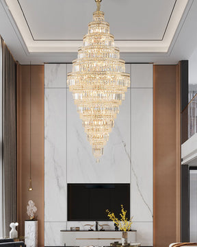 Merlin Large Tiered Crystal Chandelier