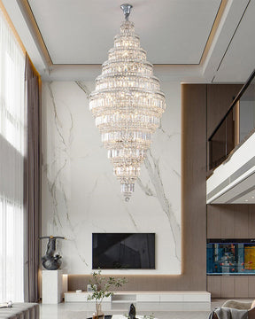 Merlin Large Tiered Crystal Chandelier
