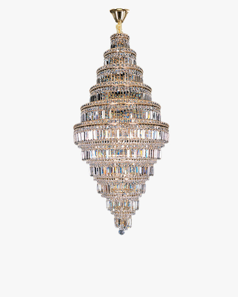 Merlin Large Tiered Crystal Chandelier
