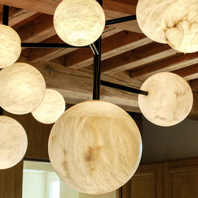Merlin Lola Modern Artistic Alabaster Pendant Light, Unique Chandelier Designs