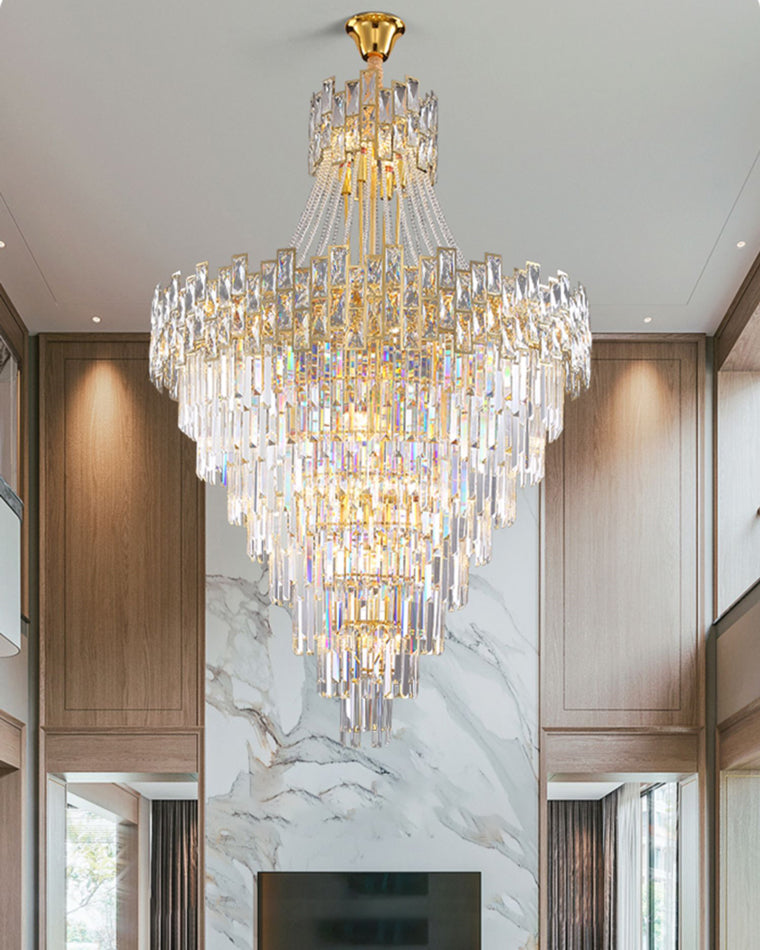 Merlin Massive Tiered Crystal Chandelier