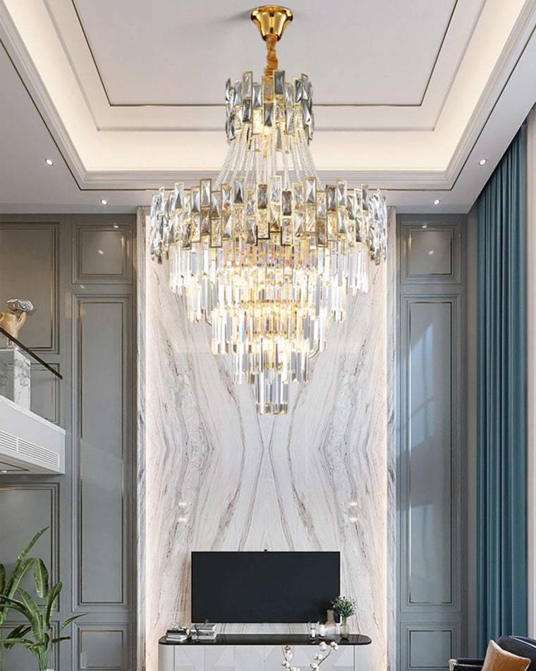 Merlin Massive Tiered Crystal Chandelier