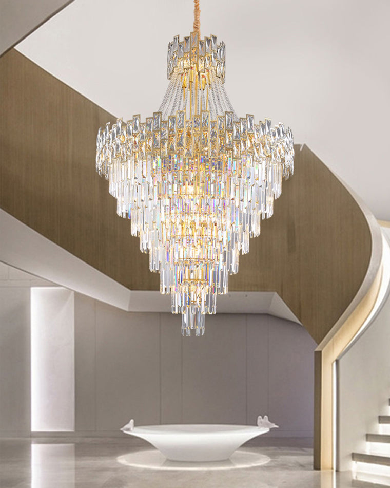 Merlin Massive Tiered Crystal Chandelier