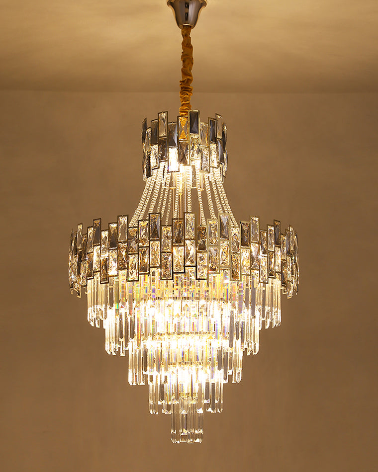 Merlin Massive Tiered Crystal Chandelier