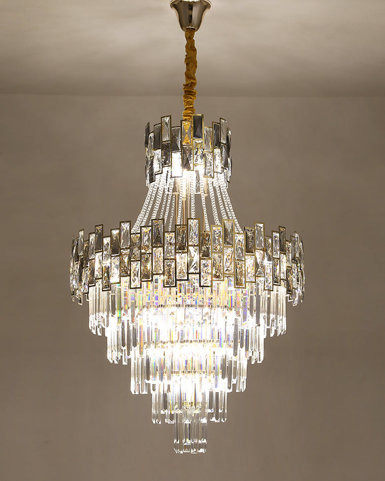 Merlin Massive Tiered Crystal Chandelier