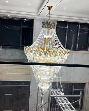 Merlin Massive Tiered Crystal Chandelier