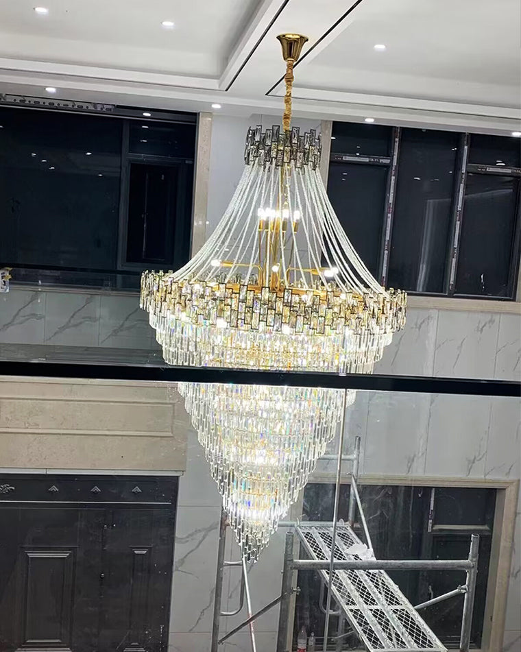 Merlin Massive Tiered Crystal Chandelier