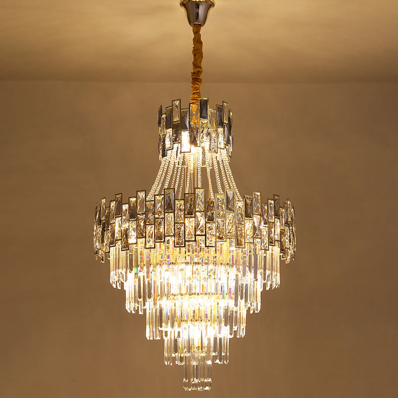 Merlin Massive Tiered Crystal Chandelier