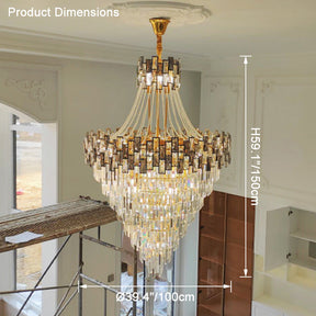 Merlin Massive Tiered Crystal Chandelier