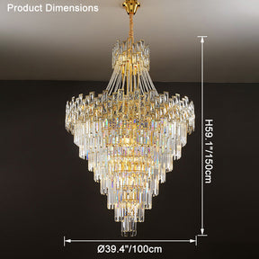 Merlin Massive Tiered Crystal Chandelier
