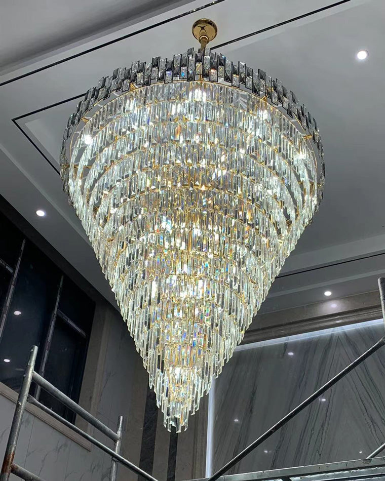 Merlin Massive Tiered Crystal Chandelier