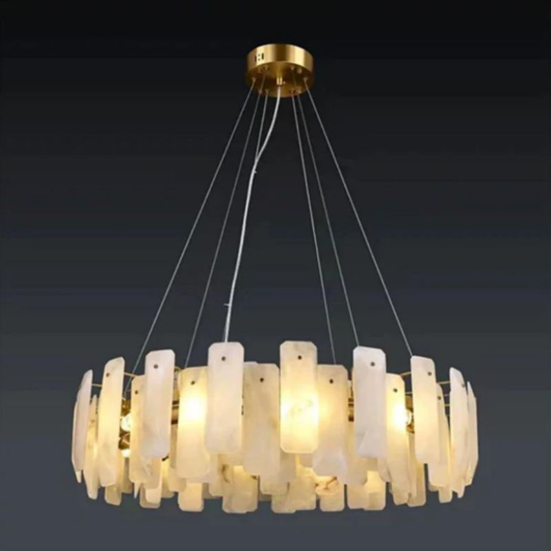 Merlin Moira Alabaster Round Chandelier