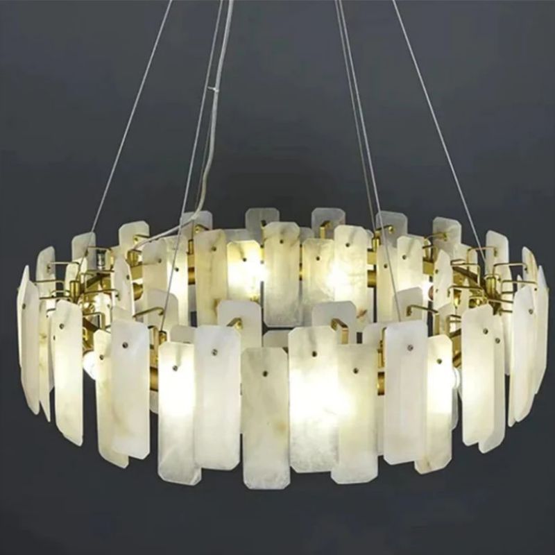 Merlin Moira Alabaster Round Chandelier