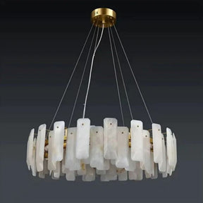 Merlin Moira Alabaster Round Chandelier