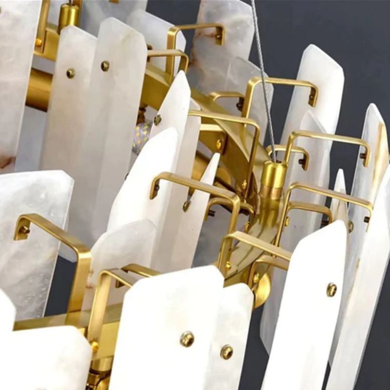 Merlin Moira Alabaster Round Chandelier