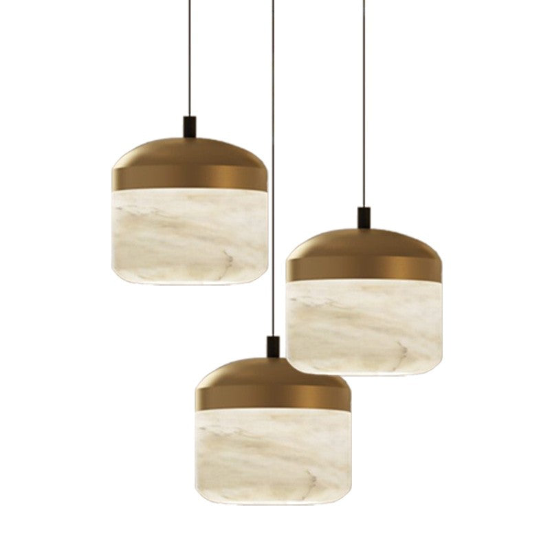 Merlin Queena Modern Alabaster Pendant, Kitchen Island Pendant Light