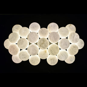 Merlin Setlla 27-Alabaster Ball Chandelier, Luxury Model Lighting