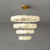Merlin Tiered Circular Alabaster Chandelier