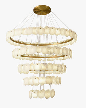 Merlin Tiered Circular Alabaster Chandelier