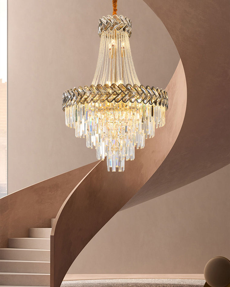 Merlin Tiered Crystal Chandelier