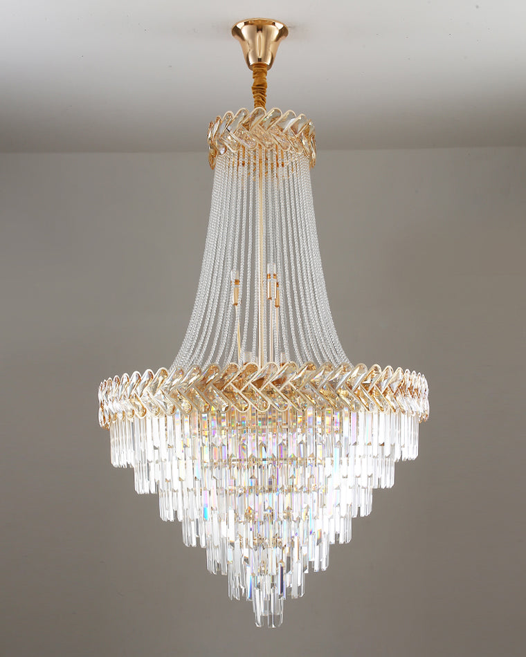 Merlin Tiered Crystal Chandelier