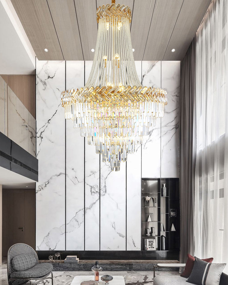 Merlin Tiered Crystal Chandelier