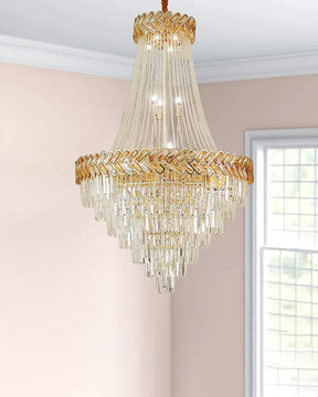 Merlin Tiered Crystal Chandelier