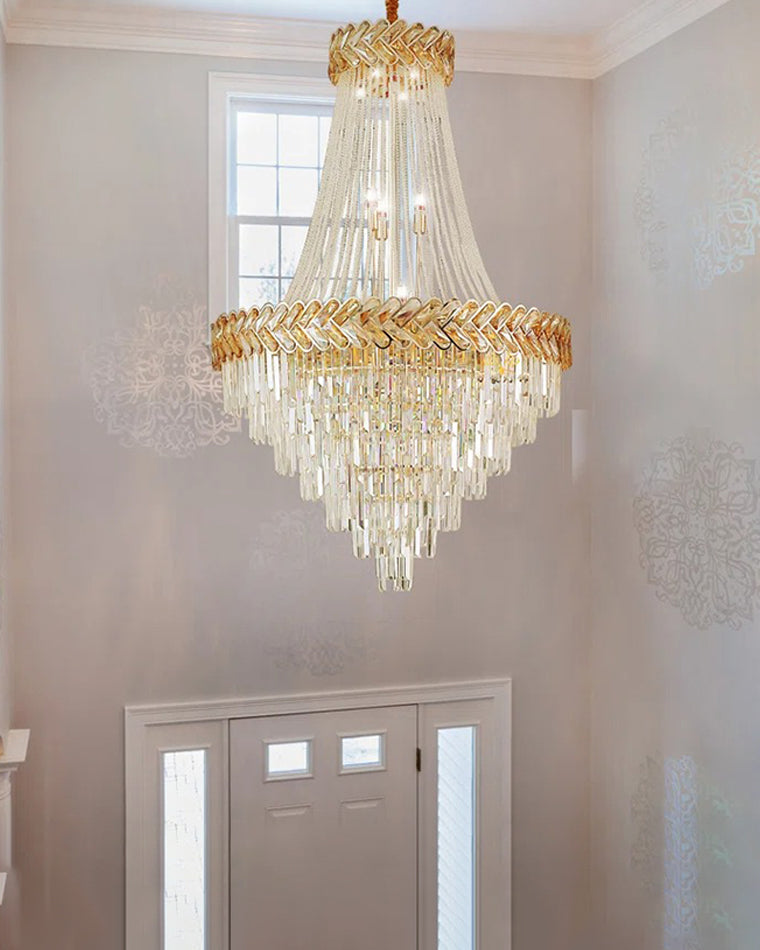 Merlin Tiered Crystal Chandelier
