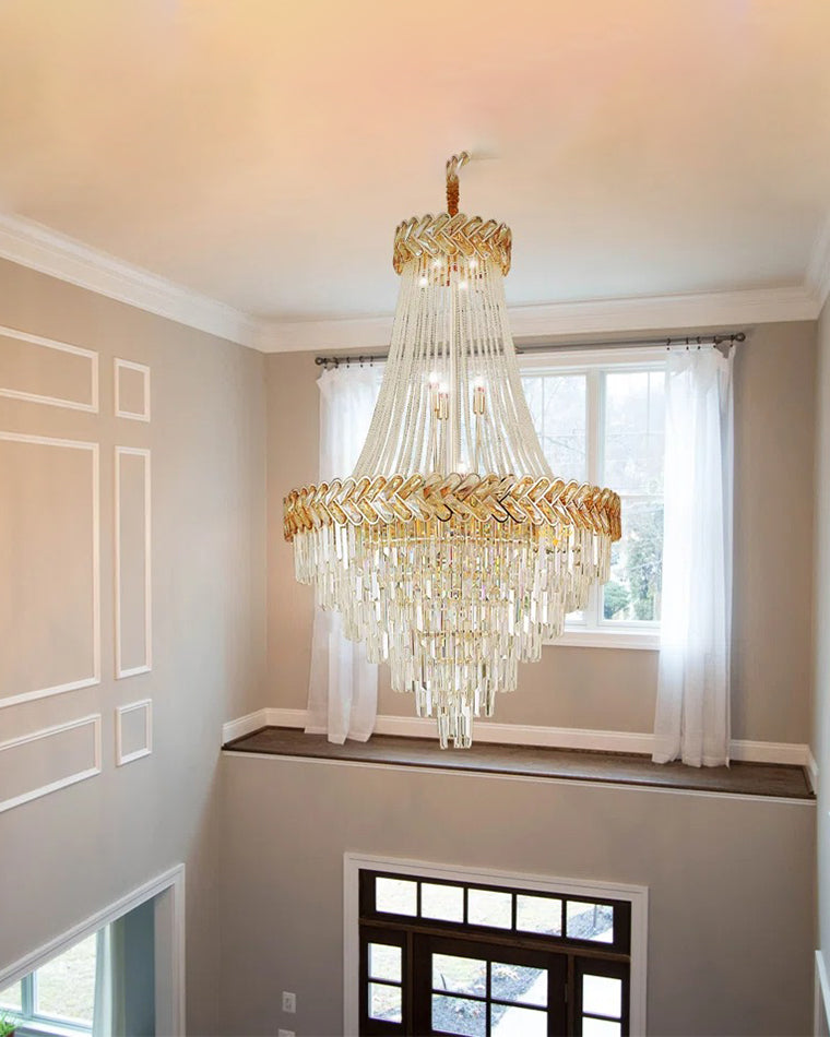 Merlin Tiered Crystal Chandelier