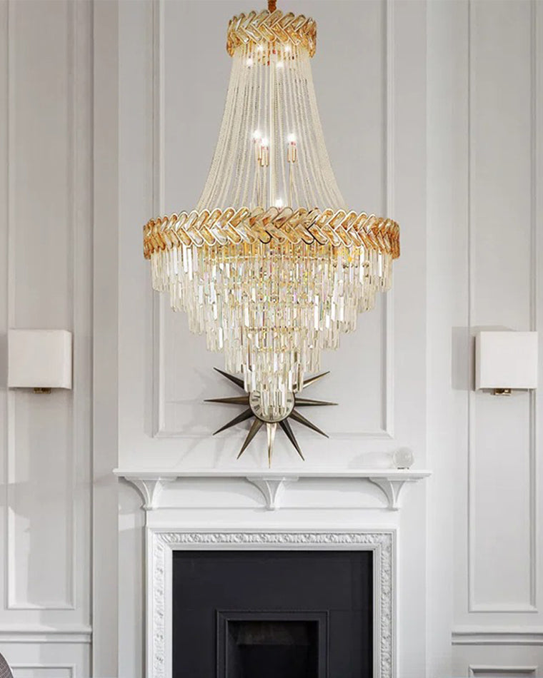Merlin Tiered Crystal Chandelier