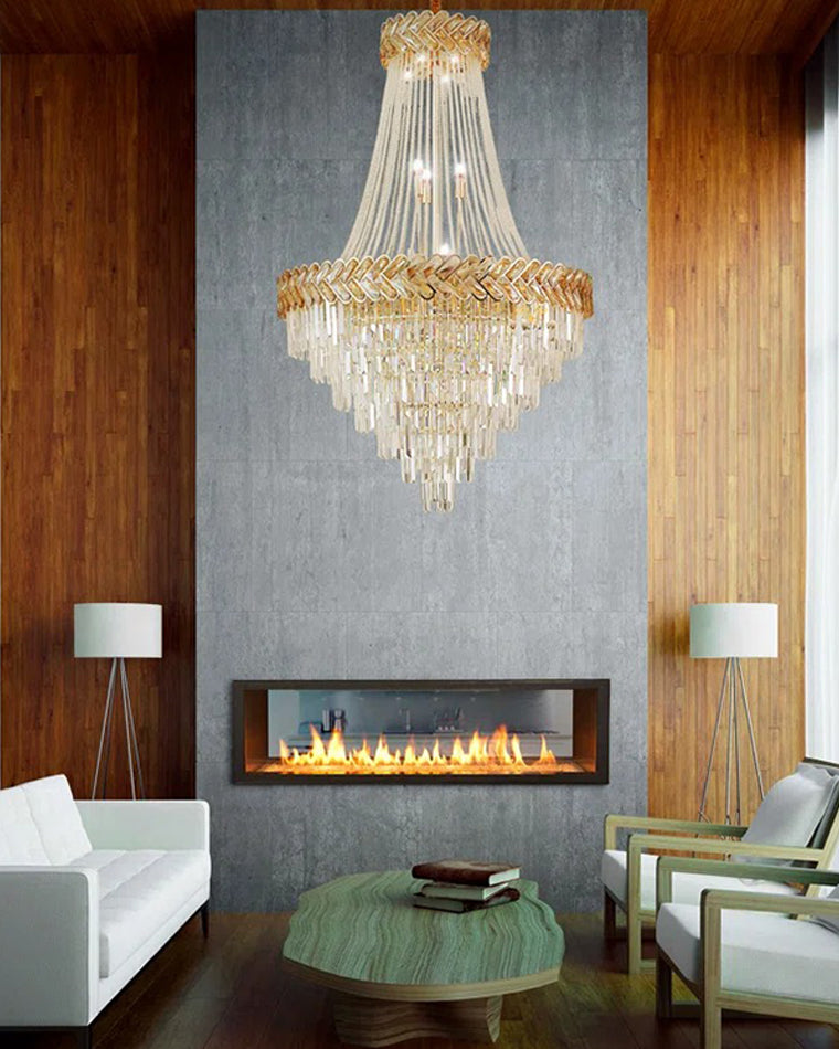Merlin Tiered Crystal Chandelier