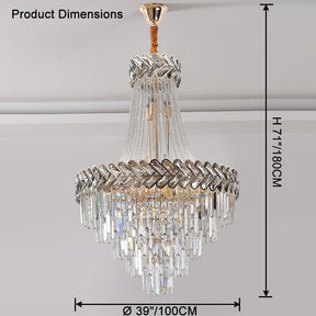 Merlin Tiered Crystal Chandelier