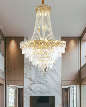 Merlin Tiered Crystal Chandelier