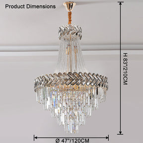Merlin Tiered Crystal Chandelier
