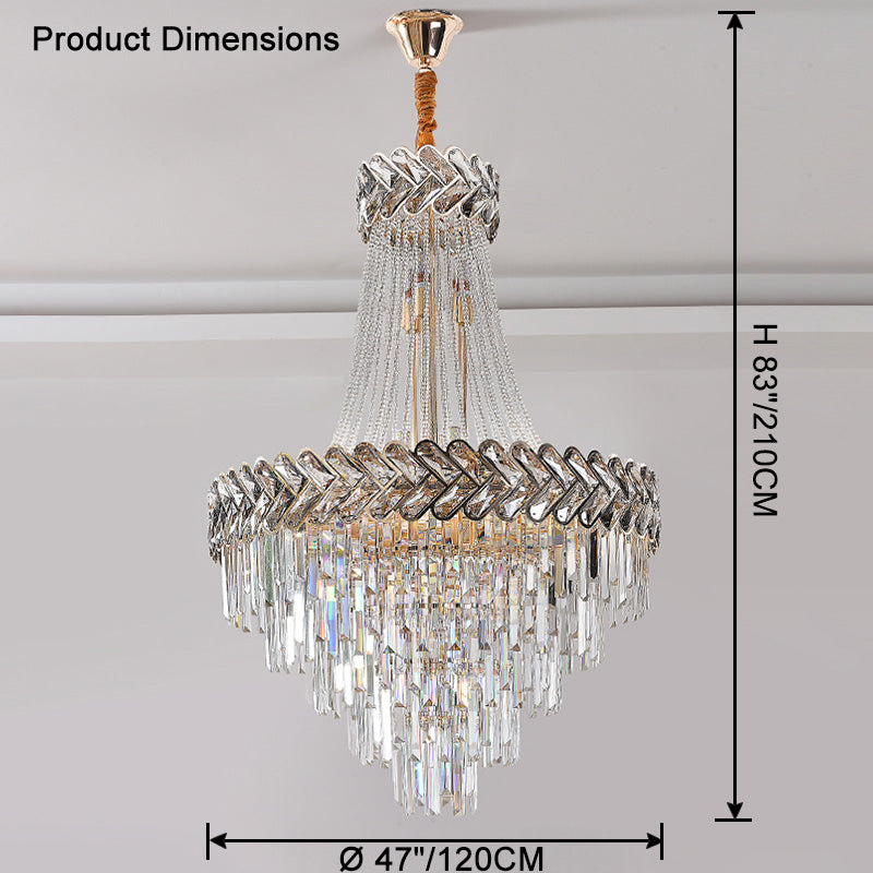 Merlin Tiered Crystal Chandelier
