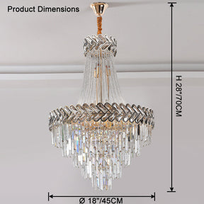 Merlin Tiered Crystal Chandelier