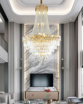 Merlin Tiered Crystal Chandelier