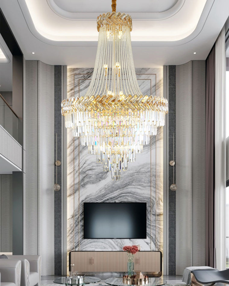 Merlin Tiered Crystal Chandelier