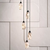 Merlin Tobey Alabaster Pendant Lighting, Interior Hanging Chandelier