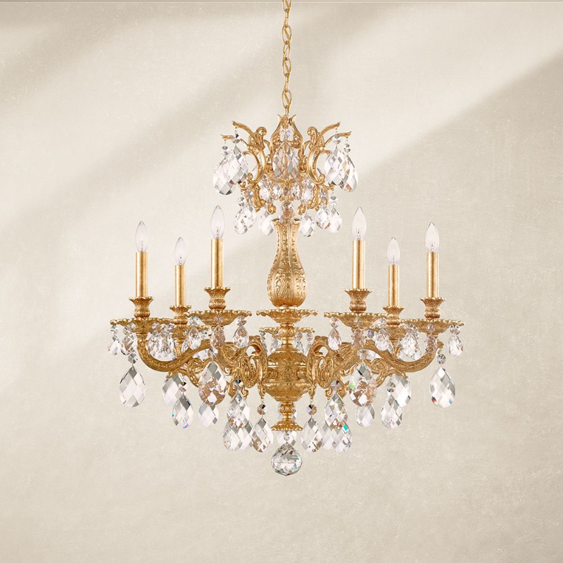 Merlinlamps 5677 Milano 7-lt 27" Chandelier