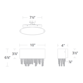 Merlinlamps S3510 Soleil 1-lt 10" LED Vanity