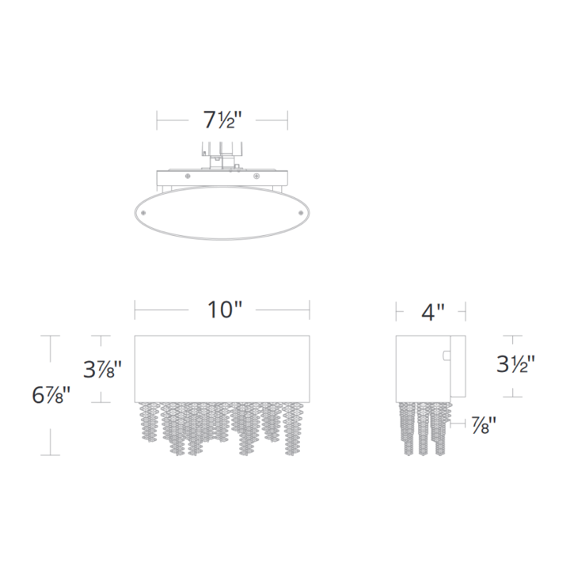 Merlinlamps S3510 Soleil 1-lt 10" LED Vanity