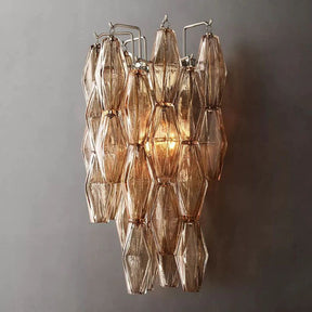 Merry Smoke Glass Short Wall Sconce