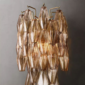 Merry Smoke Glass Short Wall Sconce