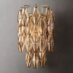 Merry Smoke Glass Short Wall Sconce