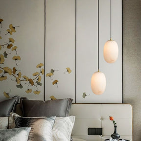 Alabaster Bedside Pendant Light 吊灯 rbrights   