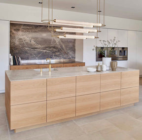 Minimalism Brass Ellipse Horizontal LED Chandelier for Kitchen Island/Dining Room