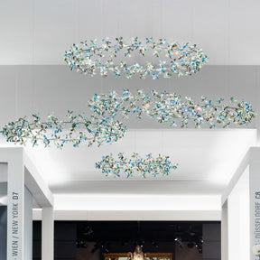 Modern Art Design Floral Crown Crystal Chandelier
